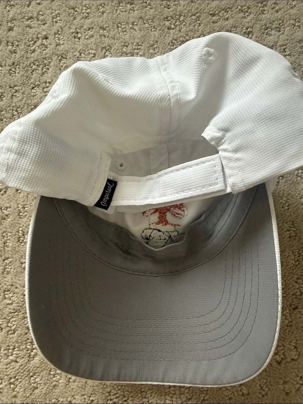 Kiawah Island youth white baseball hat